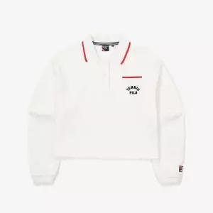 [FILA]  테니스 라이프 피케 카라 맨투맨 (FS2POF3364F_FWH) (FS2POF3364F_FWH)