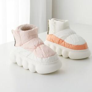 여성 패딩 통굽 퍼부츠