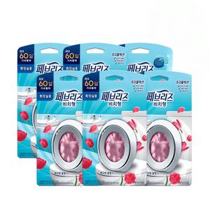 페브리즈 비치형 화장실용 향기로운 꽃향 6.3ml 본품 6개 강력탈취