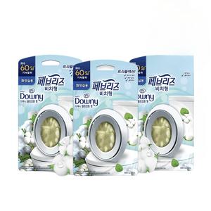 페브리즈 비치형 화장실용 다우니 클린코튼향 6.3ml 본품 3개 지속력