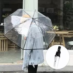 투명 8살대 초경량 암막 자외선 차단 튼튼한 휴대용 접이식 원터치 3단 우산 양산