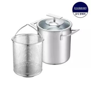 쿠치나레 플러스 인덕션 통3중 스텐 파스타 냄비 16cm