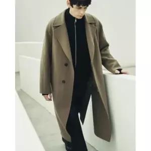 [롯데백화점]지이크 [선공개]FW 진정한프리미엄 모100 핸드메이드 베이지롱코트 7028 DHSIEG