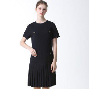 [리스트]켓 백 버튼 플리츠 원피스  택가격  328000원 _P367025240