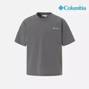[컬럼비아] 키즈 우븐 반팔 티셔츠_그레이 (C62-YMK606)