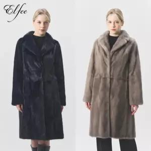 [롯데백화점]엘페 풀스킨 휘메일 유색 밍크 롱코트(E8W3EC13_)
