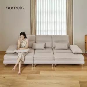 홈리 멜로우 2800 유럽 이지클린 오코텍스 패브릭 스윙 4인 소파