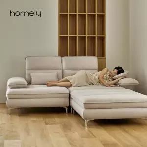 홈리 멜로우 2100 유럽 이지클린 오코텍스 패브릭 스윙 3인 소파+스툴