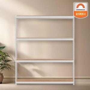 스피드랙 다용도 수납선반 1200x400x1800 4단 무볼트 철제앵글선반