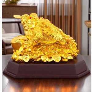 대형 삼족 두꺼비 황금 복두꺼비 재물운 장식품 풍수소품