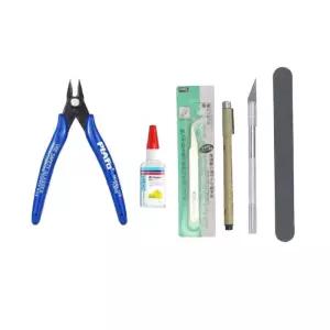 건담 프라모델 조립 도구 세트 7조각 노즐 절단기 접착제