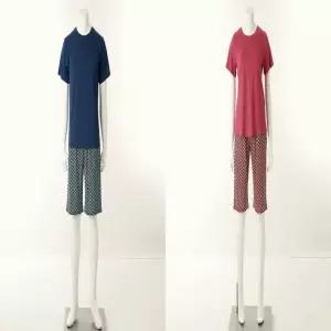 (행사) 인견 COOL 실내복  커플 세트 폭염 대응 홈웨어_C SVEV3930MF_VEP3930MF_2C_C