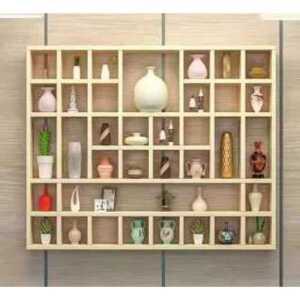 격자형 진열대 벽선반 디스플레이 수납장 인테리어 행거 30칸