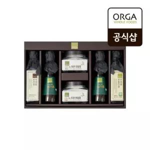 [올가] ORGA 참기름 유기농) 간장 토판염 선물세트  110세트)