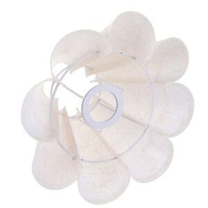 미니 패브릭 꽃잎 전등갓 무드 플란넬 식당 램프 호환 컬러 책상 조명 스위치