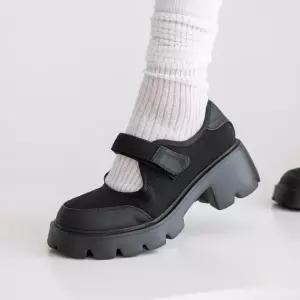 (더블경량창) 메이트 벨크로 메리제인 통굽로퍼(6cm)