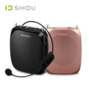 SHIDU S615 10W 음성 증폭기 무선 UHF 마이크 교사 투어리스트 요가 강사를 위한 울트라 포터블 미니 오디오 스피커