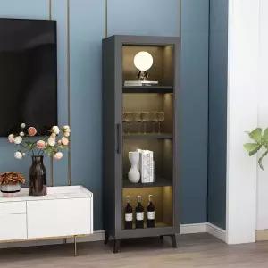 다용도 유리장 캐비닛 술수납장 쇼케이스와 그릇 장식 코너