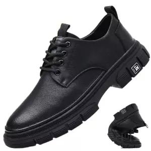 출근용구두 기모 안감 가죽 정장 로퍼 캐주얼 키높이