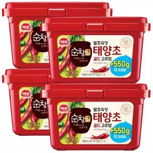사조 해표 순창궁 태양초 골드 고추장 2.55kg x 4개 / 장류