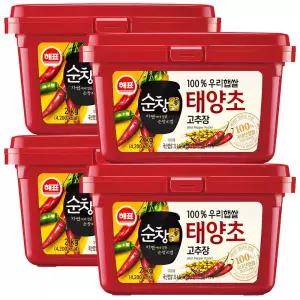 사조 해표 순창궁 우리햅쌀 태양초 고추장 2kg x 4개 / 장류