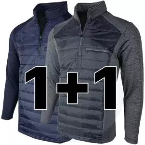 원 플러스 원 겨울 기모 남자 긴팔 작업복 상의 BTR716 등산 작업티 티셔츠 기능성 남성 집업