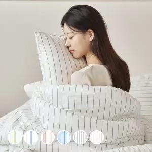 아망떼 드림웰 알러지케어 스트라이프 차렵이불 SS/Q/K 6color