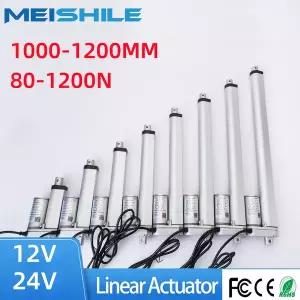 리니어모터 전동실린더 전기  리모컨 선형 액추에이터 DC 12V 24V 1000N 모터 왕복 드라이브 1000mm 1050mm