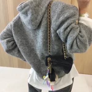 베이직 무지 레글런 세미크롭 겨울 후드니트 (4color)