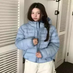 코드그라피 codegraphy 경량 후드 패딩스카이블루