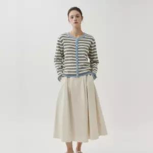 [코인코즈]뒷밴딩 코튼 롱 스커트_DW5SS131