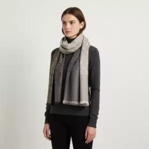 스카프 GG 자 165904 울 실크 방도 양면형 공용