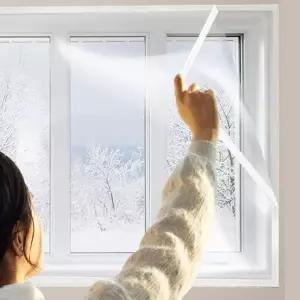 창문 방풍 비닐 PVC 바람막이 방한 우풍 외풍차단 베란다 거실 투명 흰색 벨크로 환기