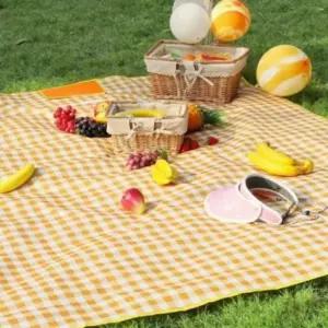 대형 소풍 휴대용 방수 매트 체크 베란다 돗자리 (WFL8TSY)