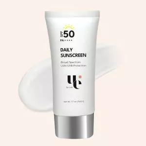 유진 에클랏 코스메틱 UV 클리어 SPF 50 자외선 차단제 산화아연 UVA 및 UVB 보호 넓은 스펙트럼 기름지지