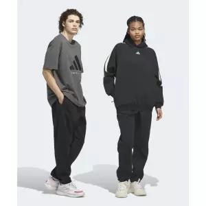 [아디다스]ADIDAS 바스켓볼 플리스 조거 - 블랙 JX5595