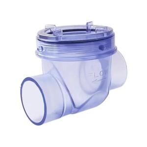 1pc PVC 역류 밸브 50mm 체크 하수 방지 효율적인 배수 시스템을위한 물