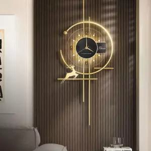 거실시계 벽시계 인테리어 사무실 시계 심플 램프 북유럽풍