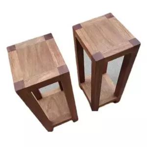 원목 스피커 받침대 월넛 인테리어 거치대 장식장 우드 다이