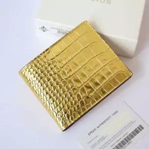 황금 가죽 지갑 선물 재물운 지폐 행운 골드 가죽지갑