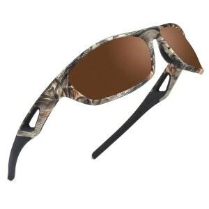 남성용 장툰 카모 편광 랩어라운드 스포츠 선글라스 UV400 드라이빙 낚시용