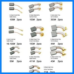 전동 공구용 전기 모터 카본 브러시 교체 부품 20 개 10 사이즈 신제품