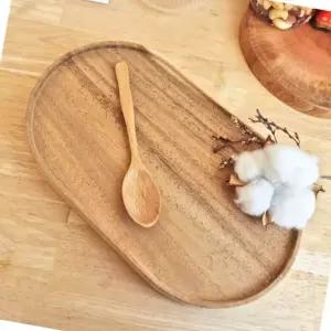 자연 소재 티스푼 부드러운 느티나무 숟가락 식당용 (WFJ5T5R)