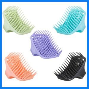 1pcs 샴푸 헤드 두피 실리콘 마사지 브러시 목욕 피부 부드러운 세척 빗 헤어 청소 브러시 살롱 미용 건