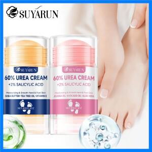 SUYARUN 60% 우레아 풋 크림 스틱 - 보습 및 각질 제거 갈라진 발뒤꿈치 복구 건조한 발에 깊은 수분 공급