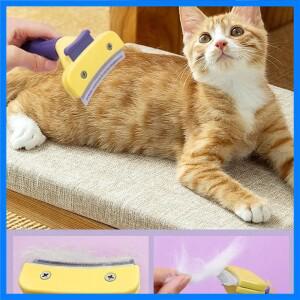 빗 개 헤어 리무버 고양이 브러시 손질 도구 애완 동물 분리형 클리퍼 부착 애완 동물 트리머 빗 고양이 개