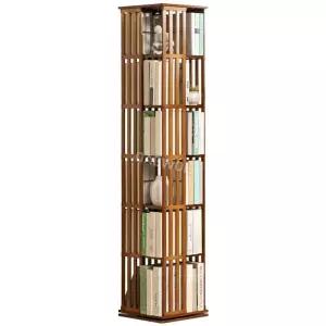 스탠드형 책꽂이 회전 정리함 수납 북트리 원색 진열대 책장