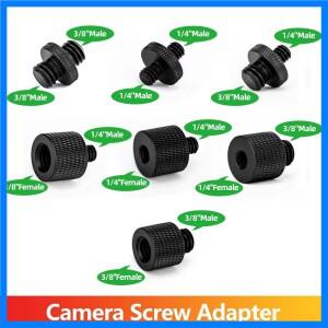 고프로 DJI 오스모 인스타360 SJCAM 삼각대 마이크 플래시 라이트용 카메라 스크류 어댑터 마운트 세트 1/4