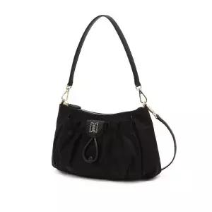 갤러리아 DCBA6E347BK 닥스 블랙 DD장식 셔링 포인트 나일론 숄더백