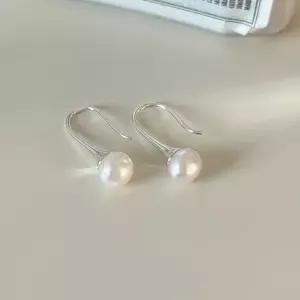 실버925 드웰리 심플 후크 진주귀걸이